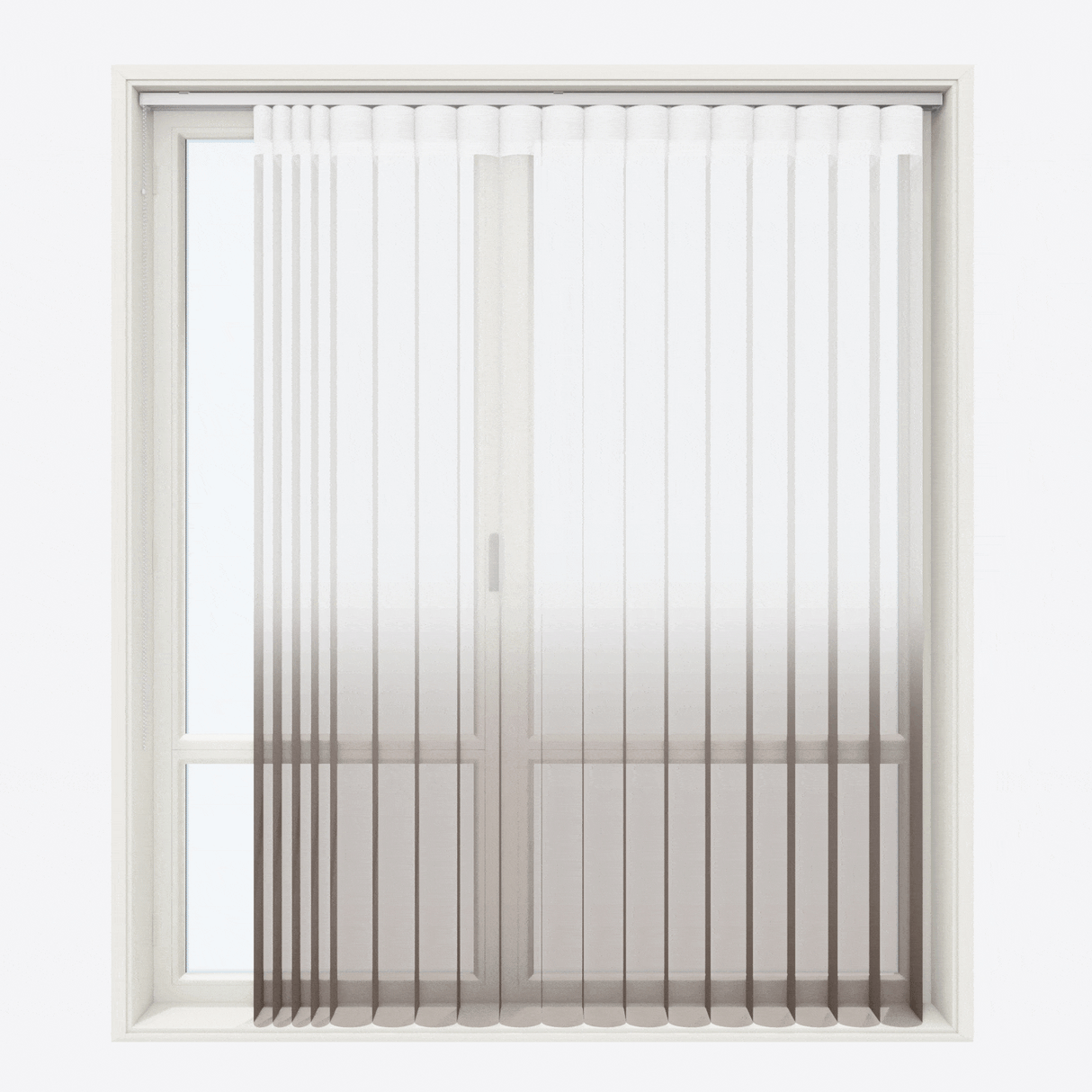 Вертикални Ден и Нощ Перде Щори Monaco Print 33см White & Steel Grey Print