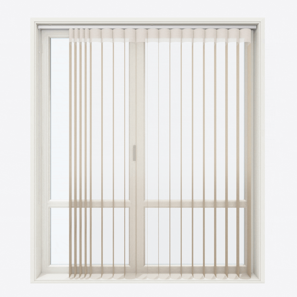 Вертикални Ден и Нощ Перде Щори Monaco Print 33см Cream & Mocha Print