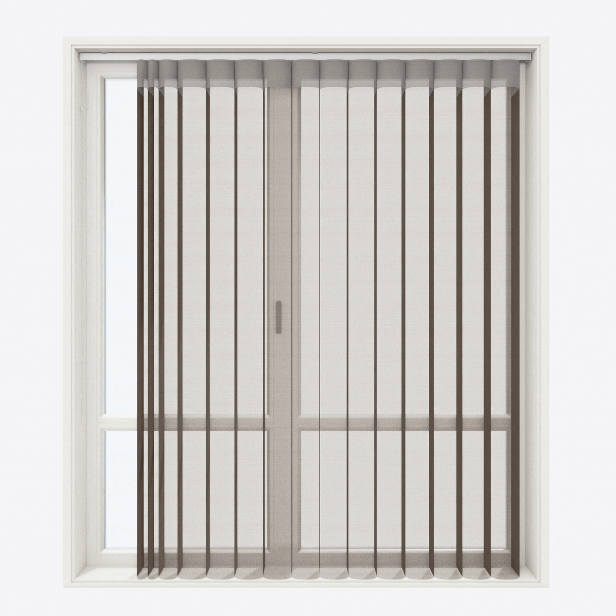 Вертикални Ден и Нощ Перде Щори Nadin 40см Obsidian Brown