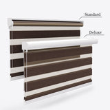 Allure Dark Brown Day & Night Blinds - Zen Shades