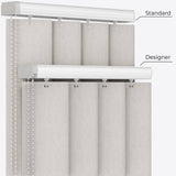 Atakama Silver Blackout PVC Vertical Blinds - Zen Shades
