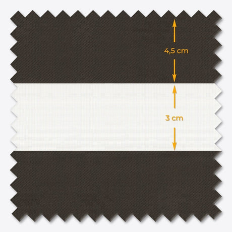 Blackout Delicacy Dark Brown Day & Night Blinds - Zen Shades
