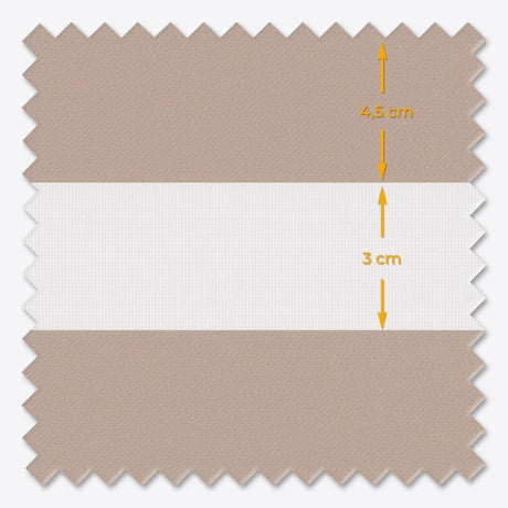 Blackout Delicacy Taupe Grey Day & Night Blinds - Zen Shades