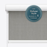 Bliss Smoky White Blackout Roller Blinds - Zen Shades