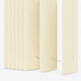 Bubble Tulip White PVC Vertical Blinds - Zen Shades