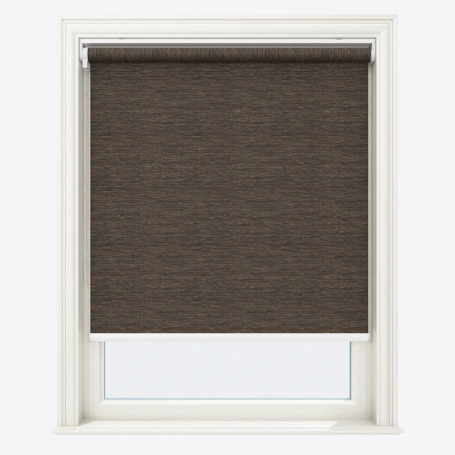 Hampton Obsidian Brown Roller Blinds - Zen Shades