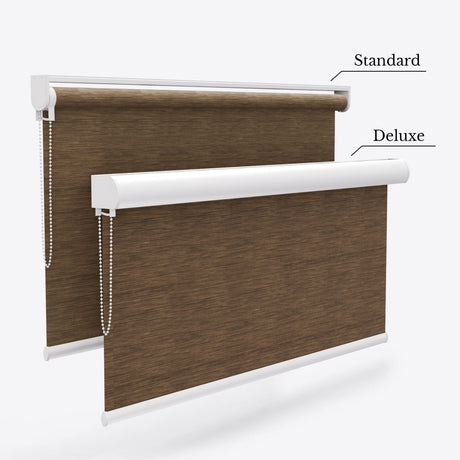 Hampton Pale Brown Roller Blinds - Zen Shades