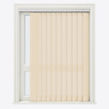 Pencil Stripe White Smoke Vertical Blinds Replacement Slats - Zen Shades