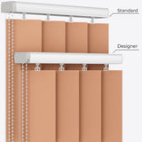 Pristine Peach Bloom Blackout Vertical Blinds - Zen Shades