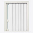 Ramina Ice White Blackout PVC Vertical Blinds - Zen Shades