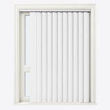 Ramina Ice White Blackout PVC Vertical Blinds - Zen Shades