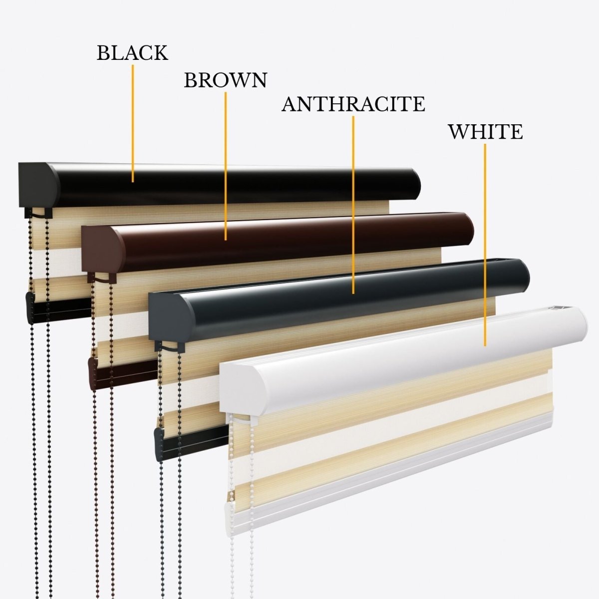 Spectrum Stripe Cream Day & Night Blinds - Zen Shades