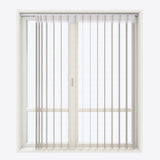 Spotted Silk Grey Day & Night Vertical Sheer 40cm - Zen Shades