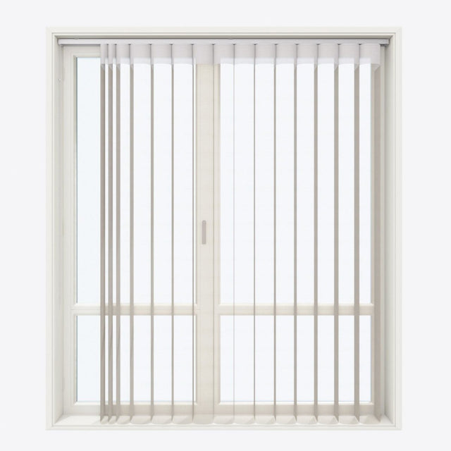 Spotted Silk Grey Day & Night Vertical Sheer 40cm - Zen Shades