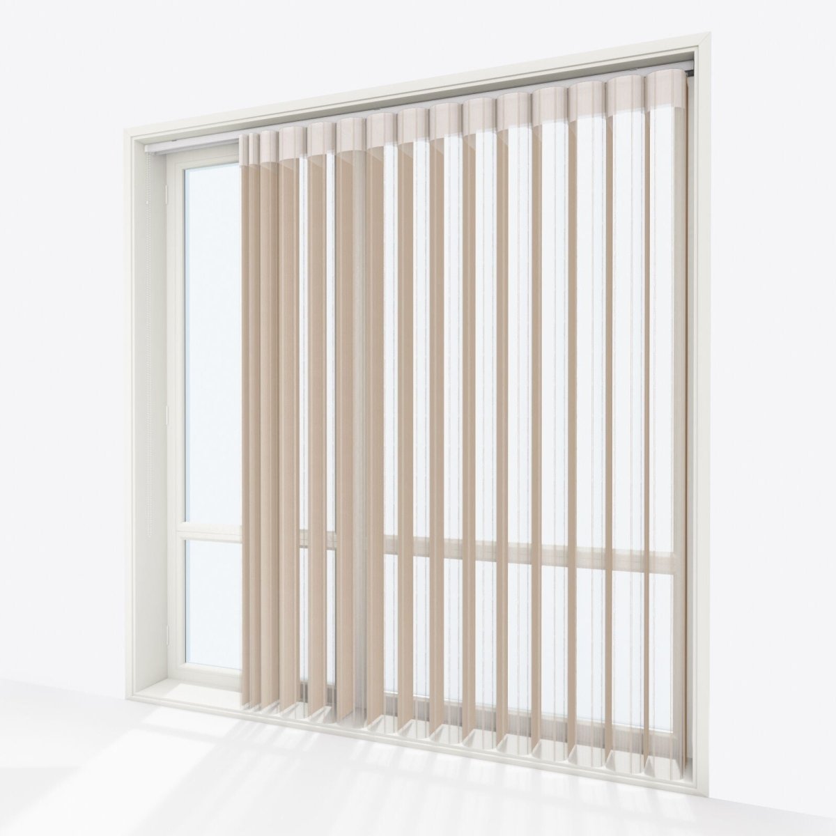 Stripe Gilded Beige Day & Night Vertical Sheer 40cm - Zen Shades