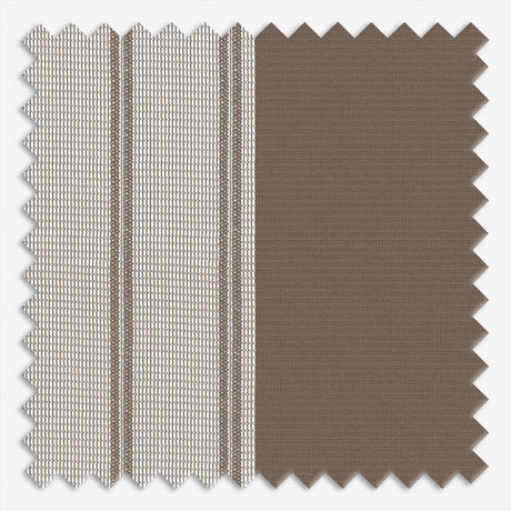 Stripe Morel Day & Night Vertical Sheer 40cm - Zen Shades