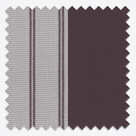 Stripe Purple Day & Night Vertical Sheer 40cm - Zen Shades