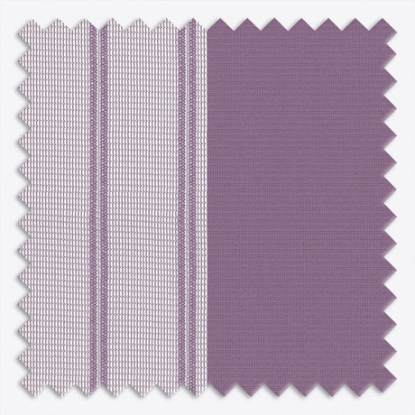 Stripe Vintage Violet Day & Night Vertical Sheer 40cm - Zen Shades